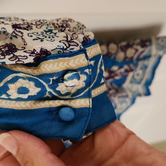 Lucky Brand semi sheer tunic- type blouse - Picture 4 of 5